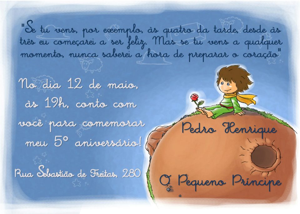 Festa com Amor!: Festa O Pequeno Príncipe do Pedro Henrique