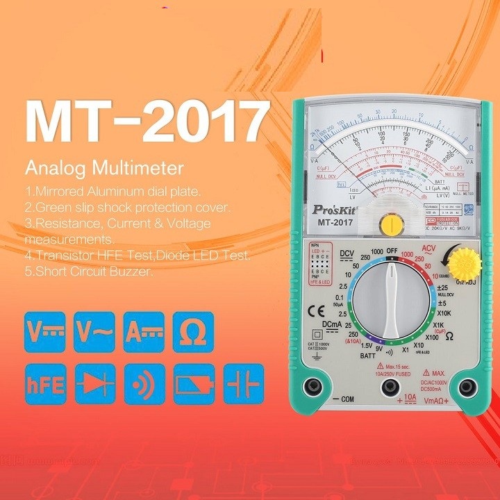 Đồng hồ vạn năng Proskit MT-2017 cơ