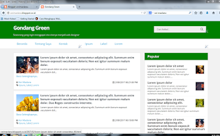 Template Blogger Gondang Green Responsive