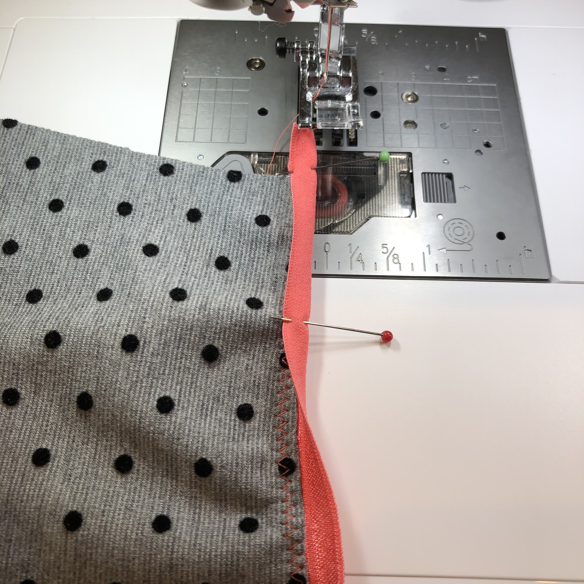 Using Fold Over Elastic to fabulously finish edges of knit fabrics