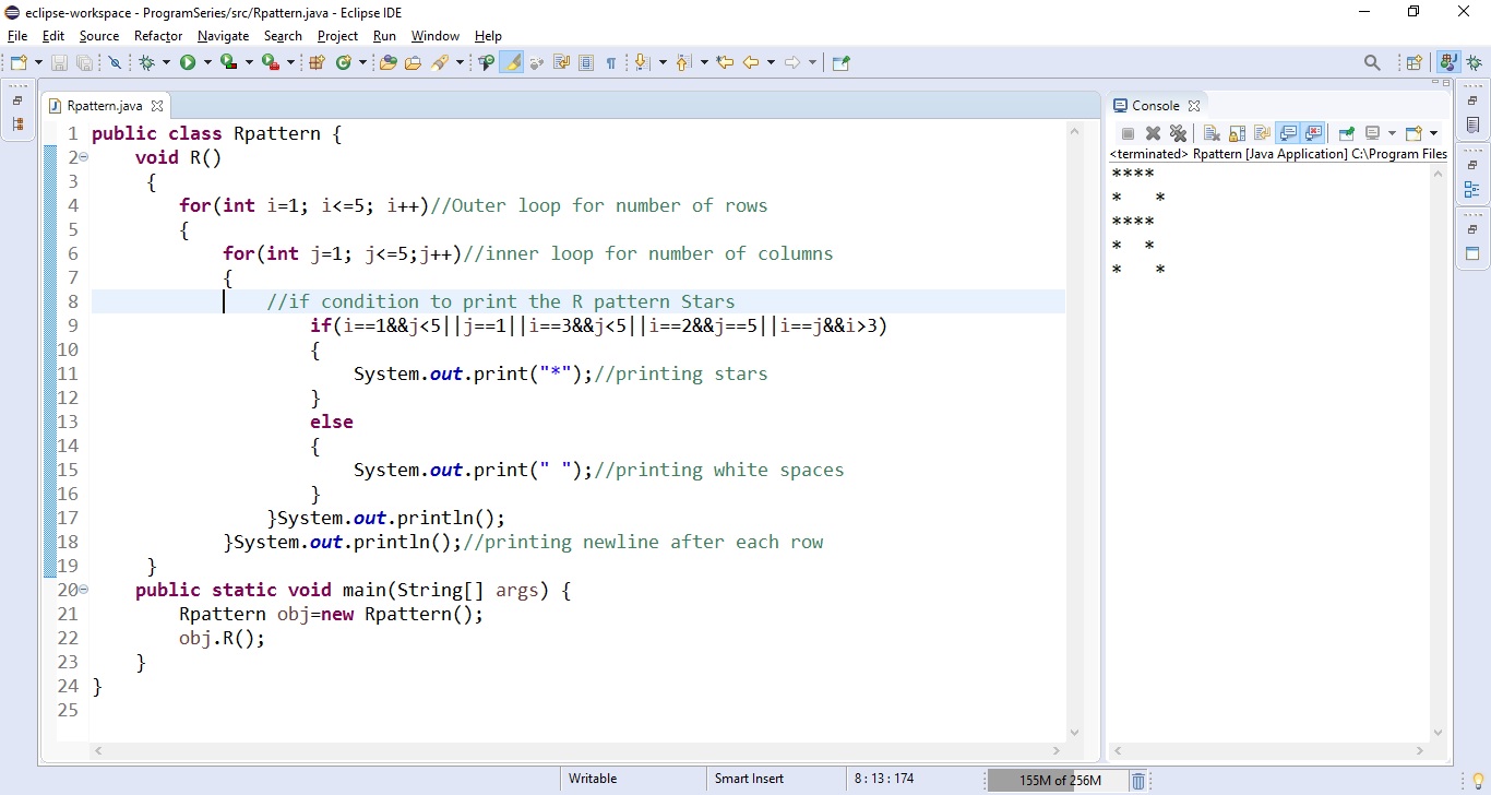 Basic Java Programs: R