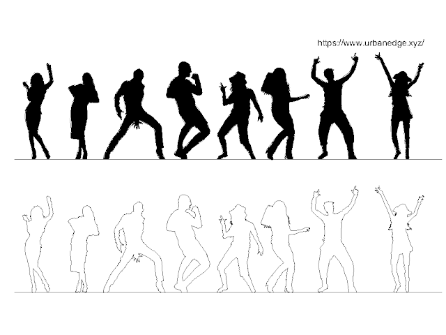 People and dancing silhouette cad block download -15+ free cad blocks