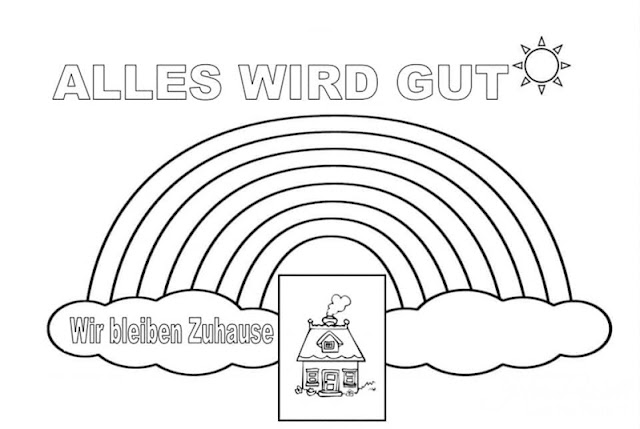 Jolinas Welt: Kinder malen Regenbögen für ihre Fenster - wir bleiben