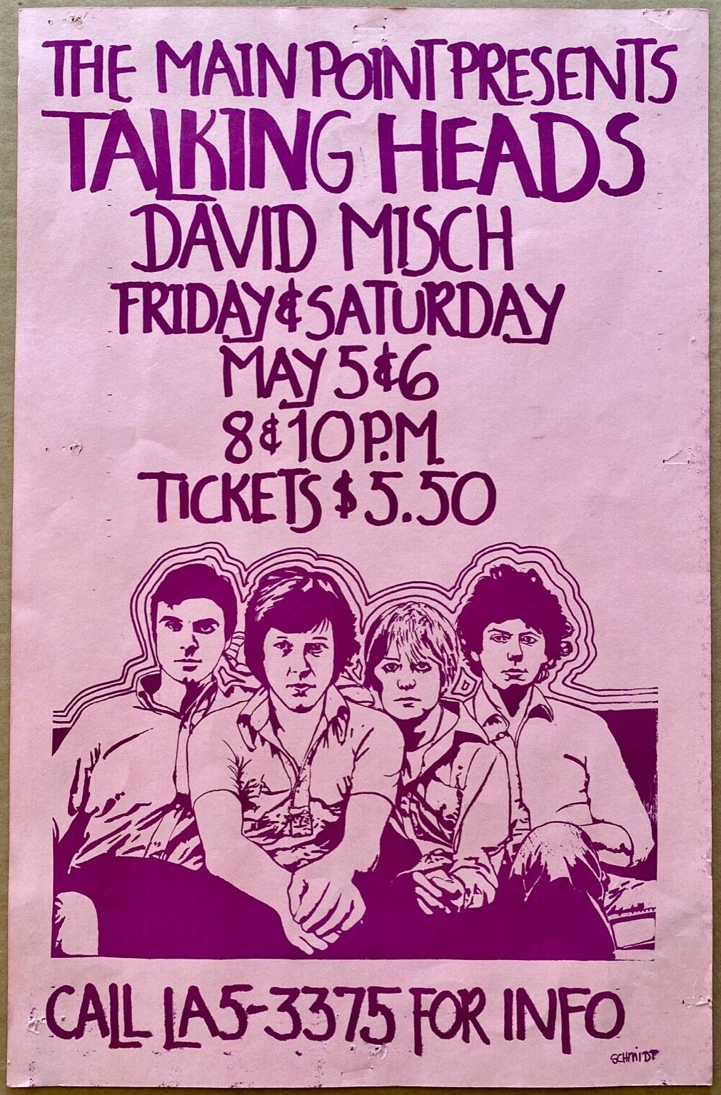 Talking Heads Concert History Posters 76 78