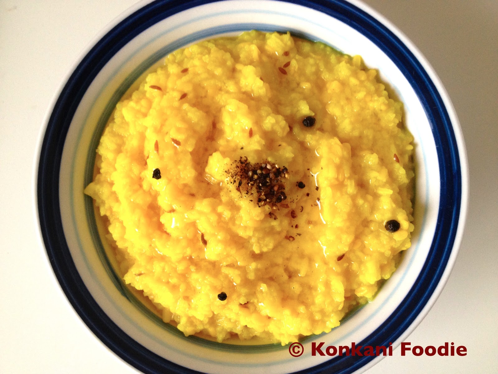 Konkani Foodie Rice and Mung Dal Khichdi