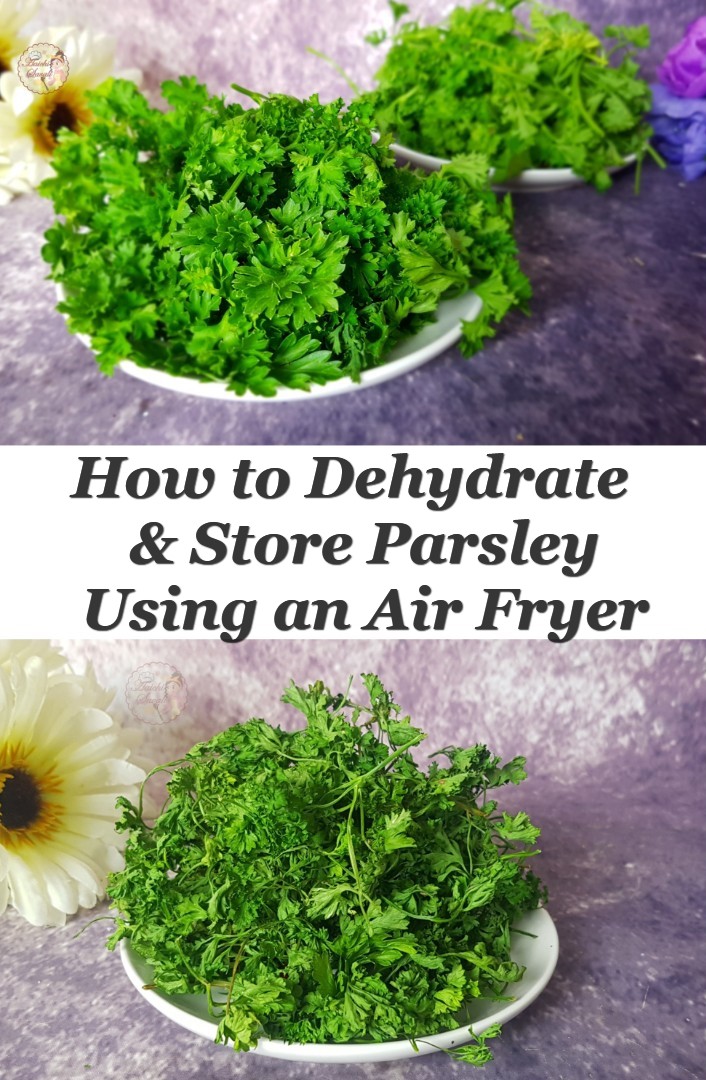 Dried Parsley in GoWise Air Fryer EVENLY DEHYDRATED How to Dry