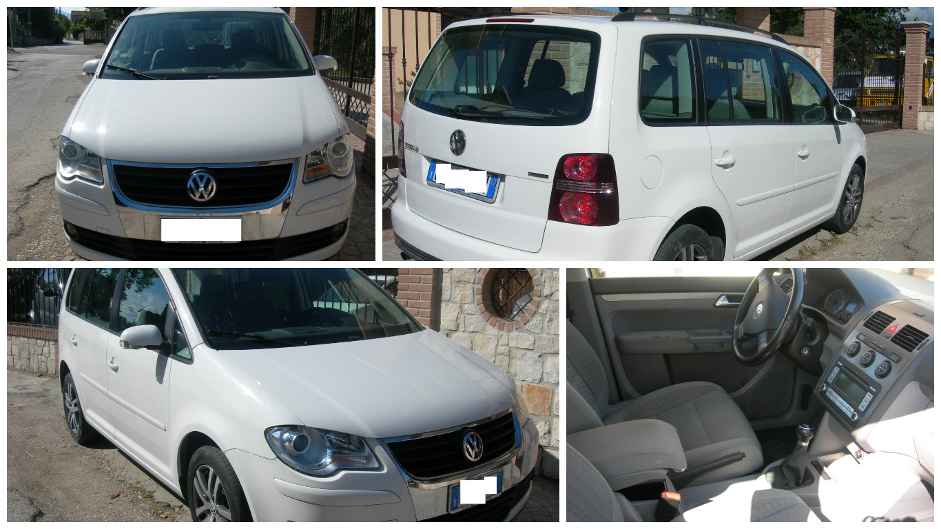 Vw Touran 2.0 Ecofuel Metano anno 2008 highline 110.000km Prezzo 7.500,00 euro