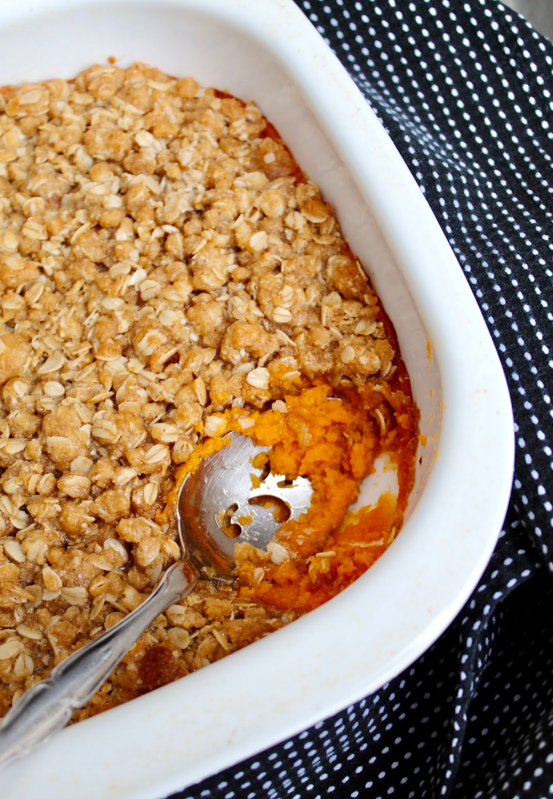 Sweet Potato Casserole with Loaded Crumb Topping