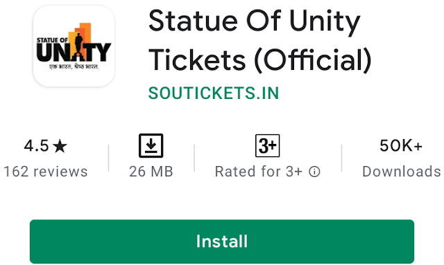 Statue Of Unity Tickets (Official) Mobile Application