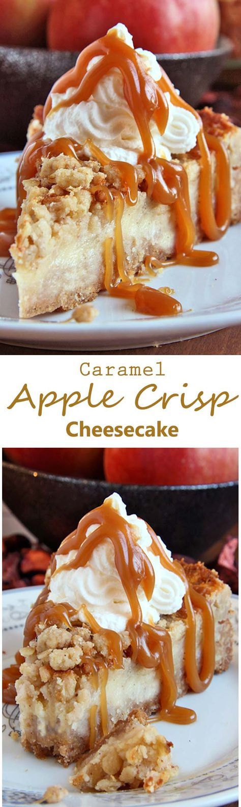 Caramel Apple Crisp Cheesecake Caramel Apple Crisp Cheesecake