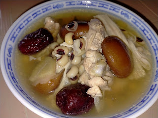 Kimmy Blogspot-Black Eyed Peas Fuchok Chicken Soup