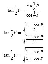 Trigonometri Rumus Setengah Sudut Ai Airyn
