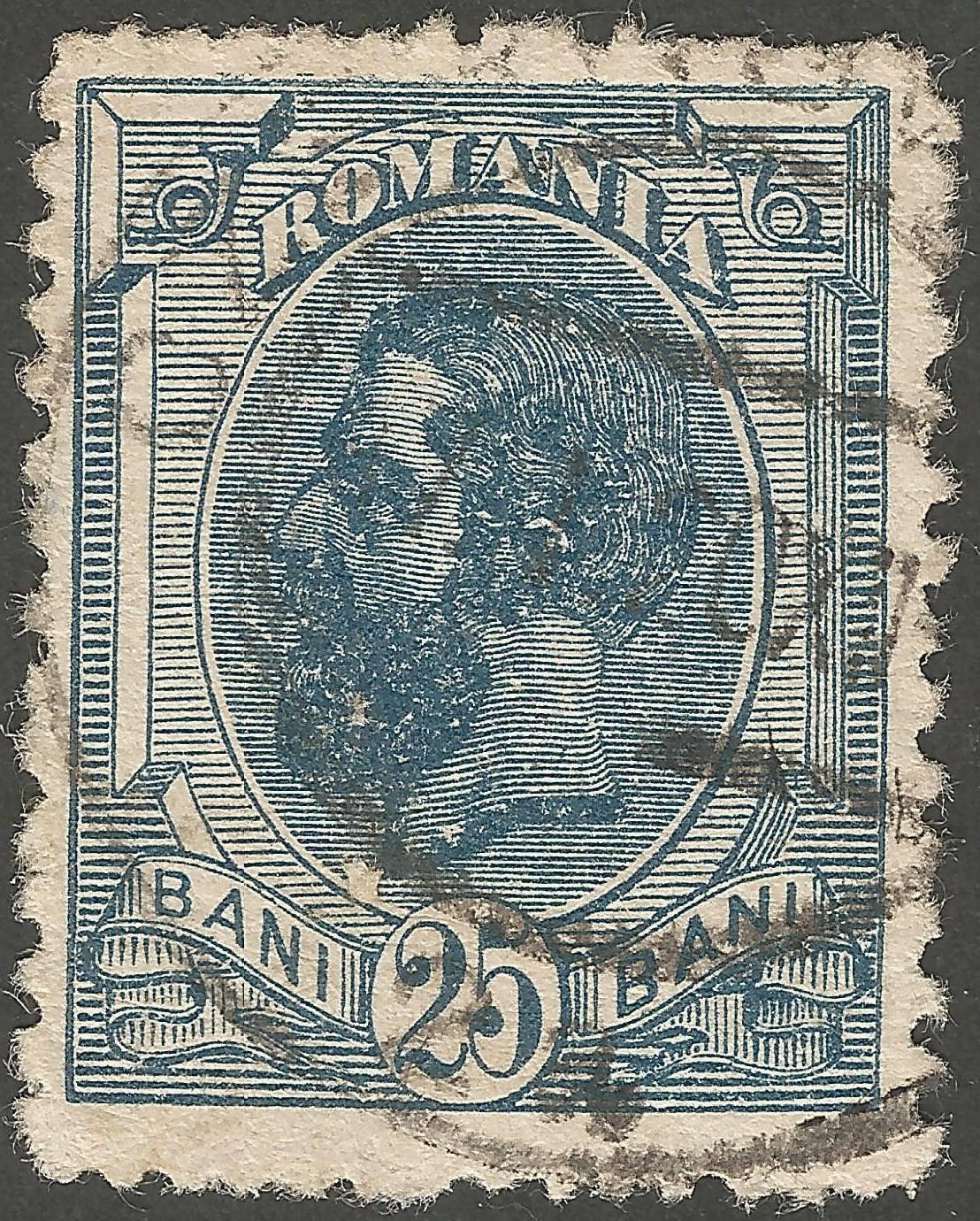 Stamps Stamp Romania (1900) Carol I of Romania 25b