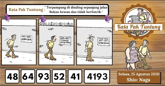 Angka Shio 25 Agustus 2020 Arti Kata Gambar Pak Tuntung