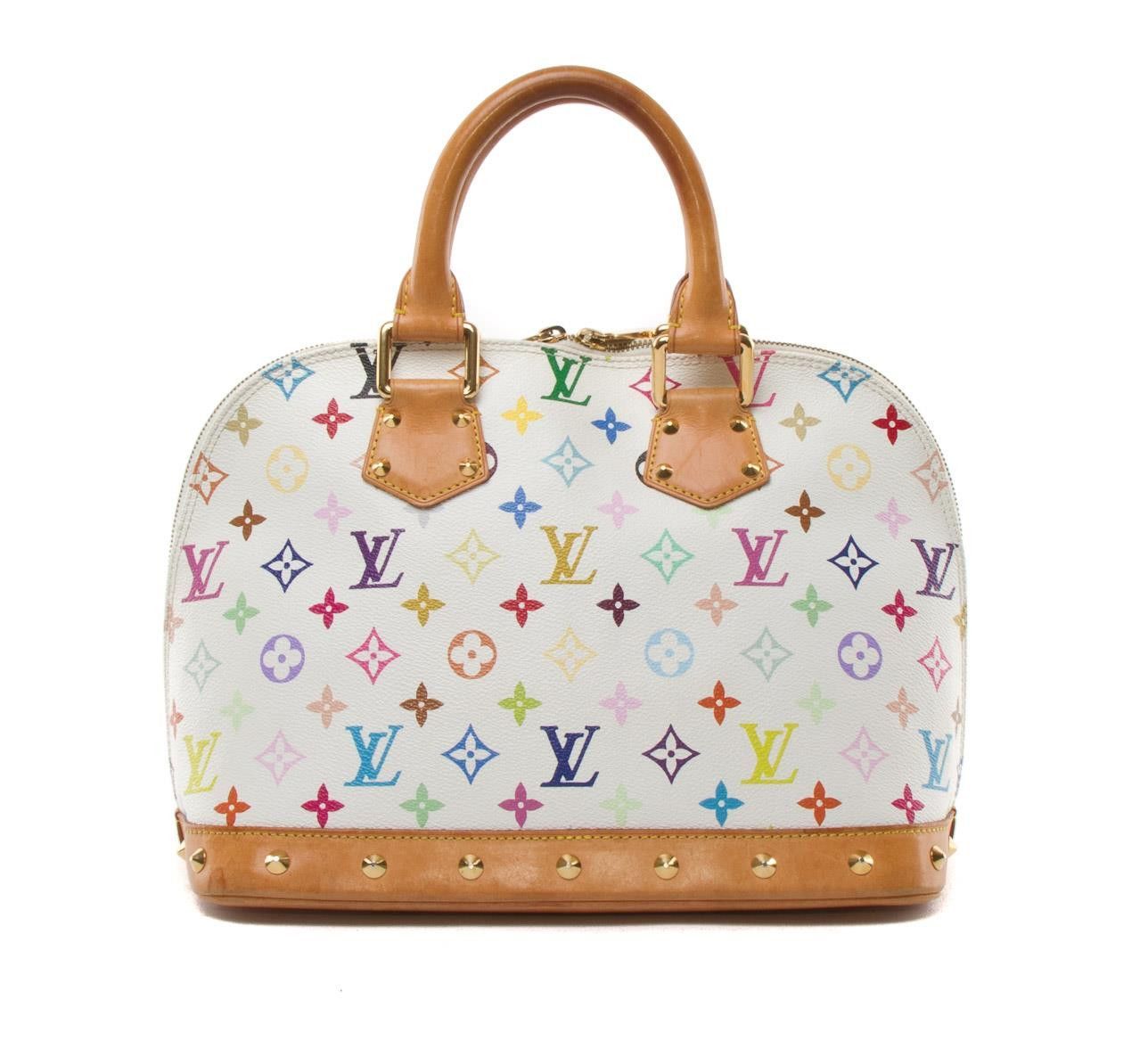 Multicolored Louie Vuitton Hand Bag Tribute with Nail Wraps - My Pizza Fridays