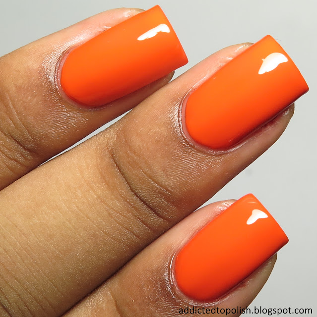 look nail color orange