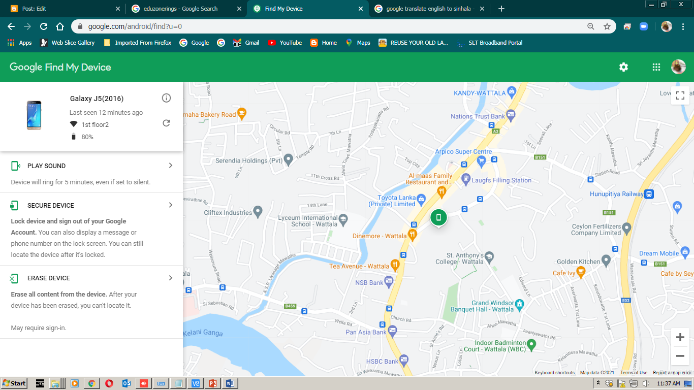 Do you Know find your Lost Android Device VIA Google