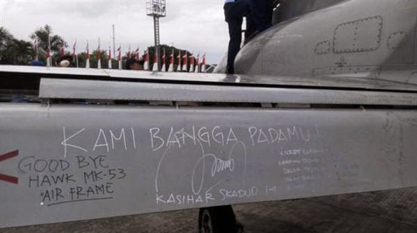 Pesawat tempur TNI AU Hawk MK-53 yang dipensiunkan resmi