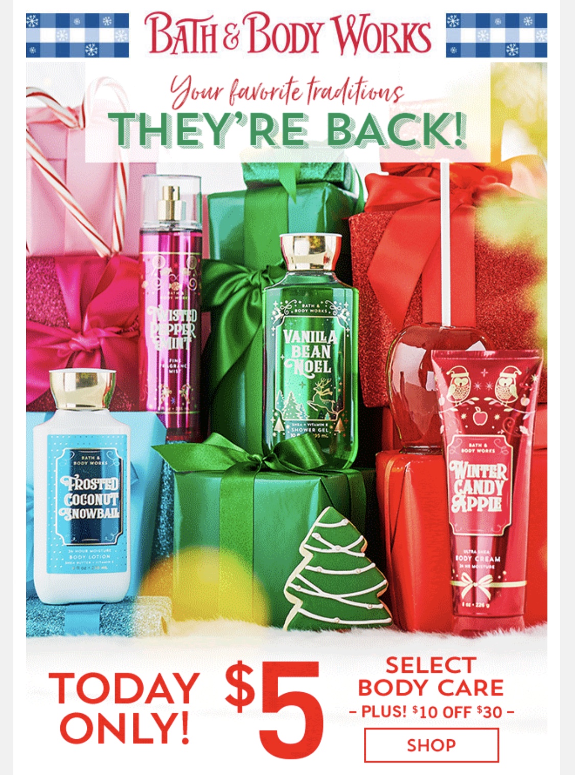 Life Inside the Page Bath & Body Works Today's Email November 11, 2019