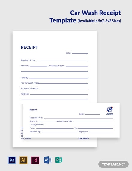 Car Wash Receipt Template Portal Tutorials Car Wash Receipt Template Portal Tutorials