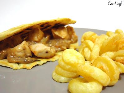  Piadinas rellenas de pollo a la mostaza 