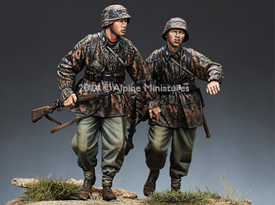 The Modelling News: Review: Alpine Miniatures 1/35th scale 35168 WSS Infantry Set (2 Figures)