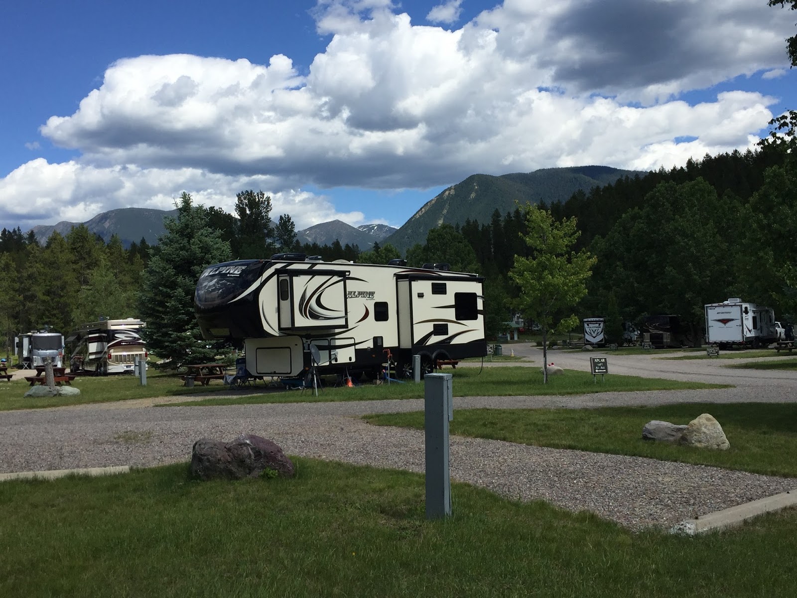 BLUE SKY AHEAD North American RV Park, Coram, Montana