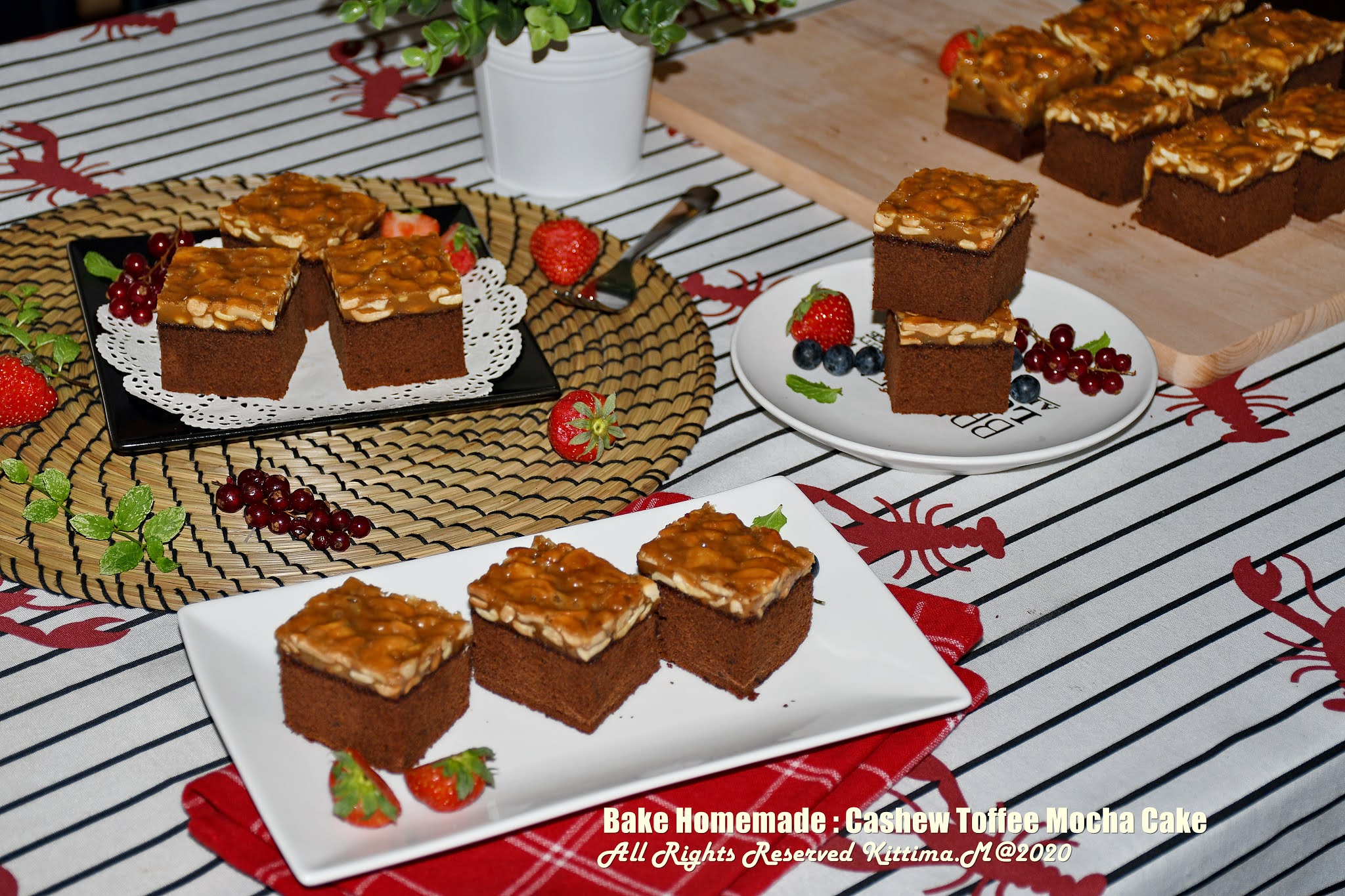 Bake Homemade ท๊อฟฟี่เค้ก(Cashew Toffee Mocha Cake )(มือใหม่เบเกอรี่)