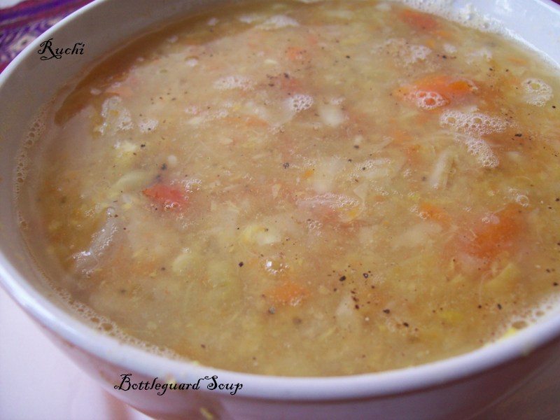 Ruchi Lauki (Bottle gourd) Soup
