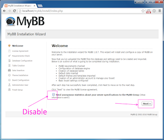 Install MyBB 1.8.7  forum on Windows 7 with XAMPP tutorial 6