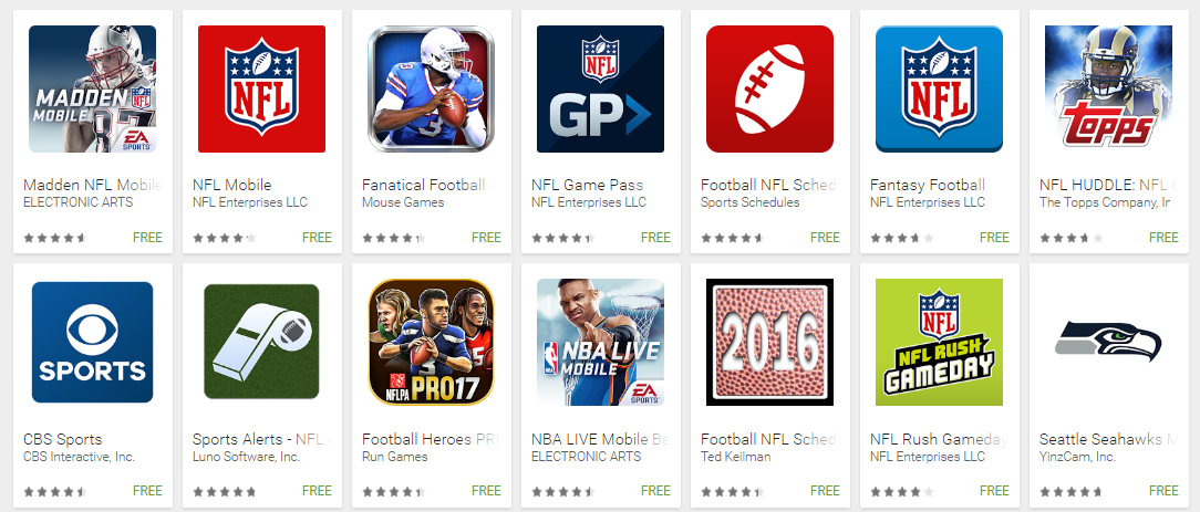 Latest NFL Google Trends &amp; Apps - Youth Apps - Best Website for Mobile