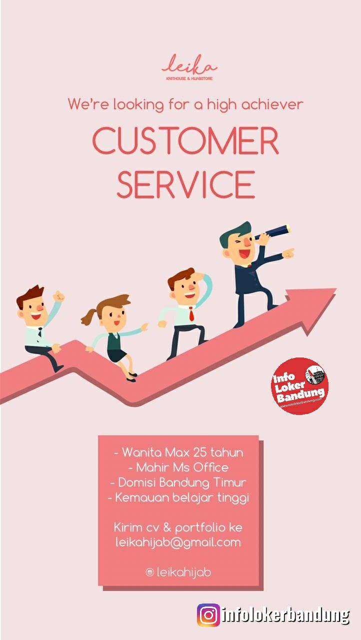 Lowongan Kerja Customer Service Leika Hijab Bandung Juli 2109