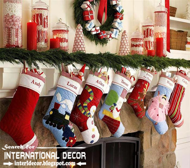 best Christmas decorating ideas for fireplace 2015 with boots