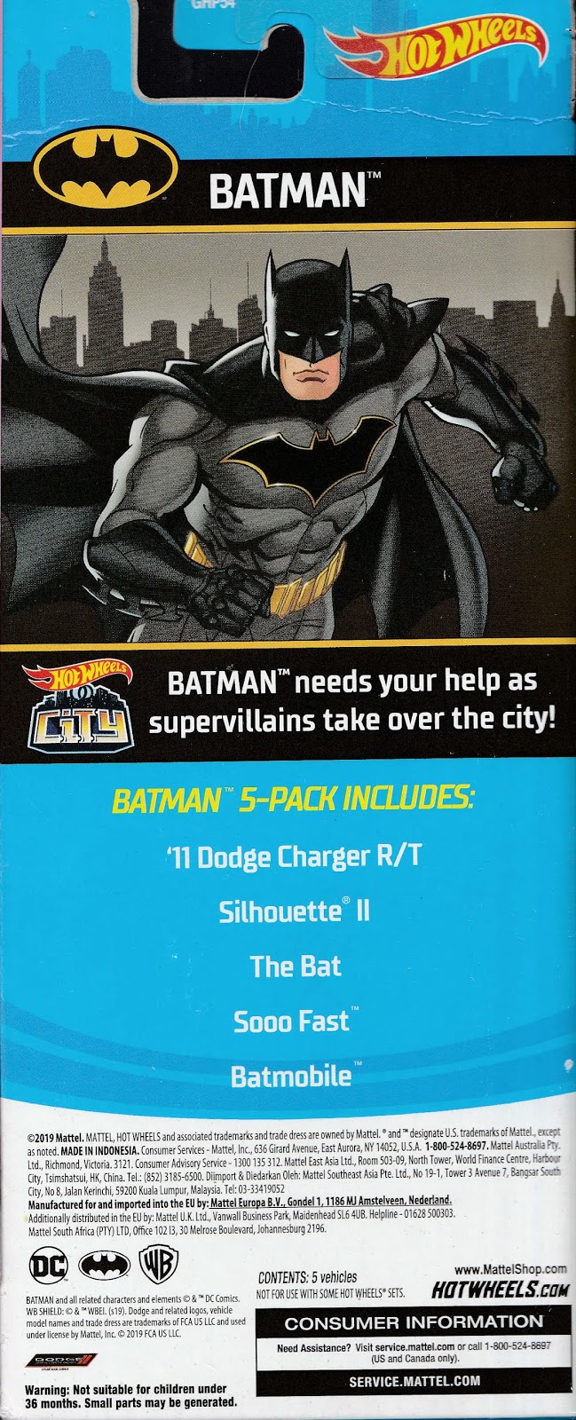 Moongem Comics Hot Wheels Batman 5Pack 2019