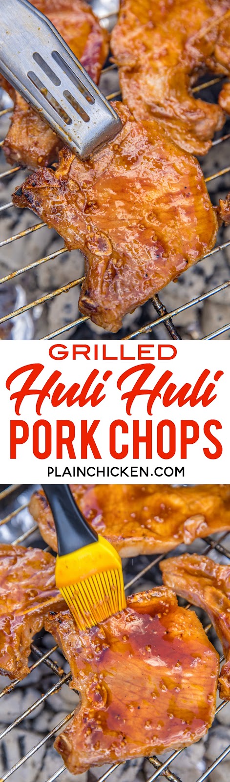 Grilled Huli Huli Pork Chops | Plain Chicken