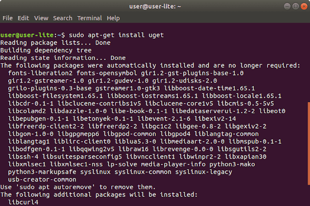 install uget di linux (download manager)