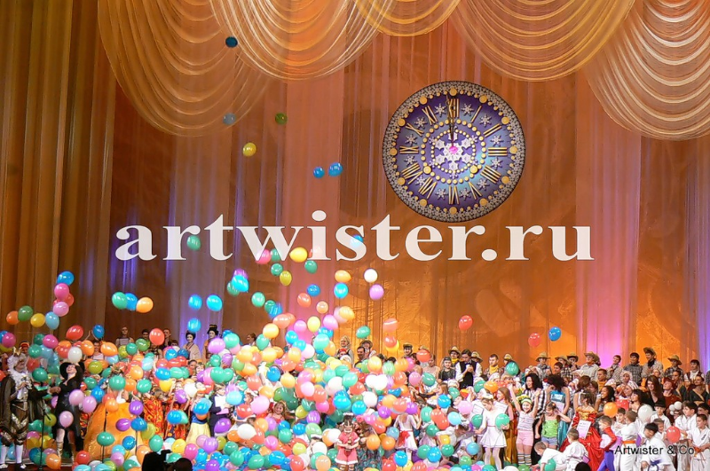 оформление шарами праздника 8 марта