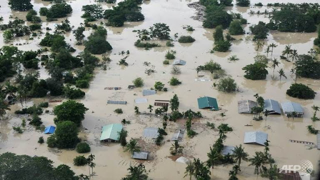 Disaster unfolding after days of torrential rain in Myanmar  Myanmar-flooding