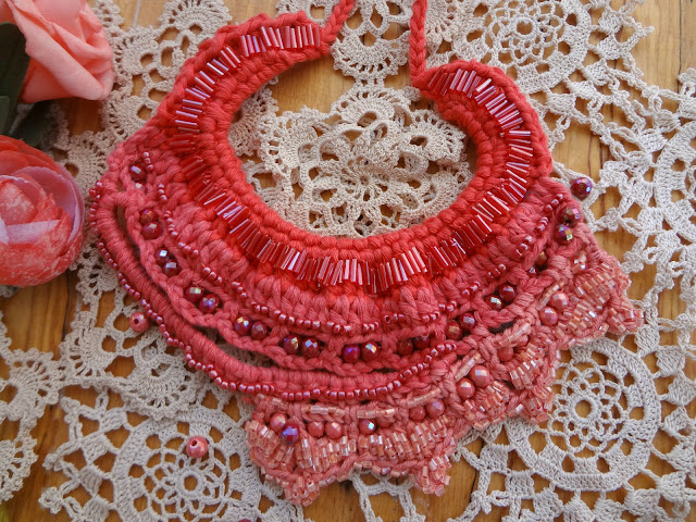 Scarlet Beaded Necklace