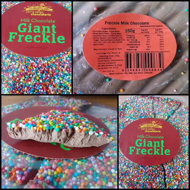 Yarra Valley Chocolaterie's giant milk chocolate freckle