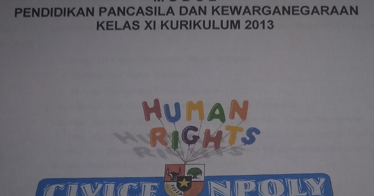 Download Modul Ppkn Civicfunpoly Ham Dan Pancasila Gurungeblog