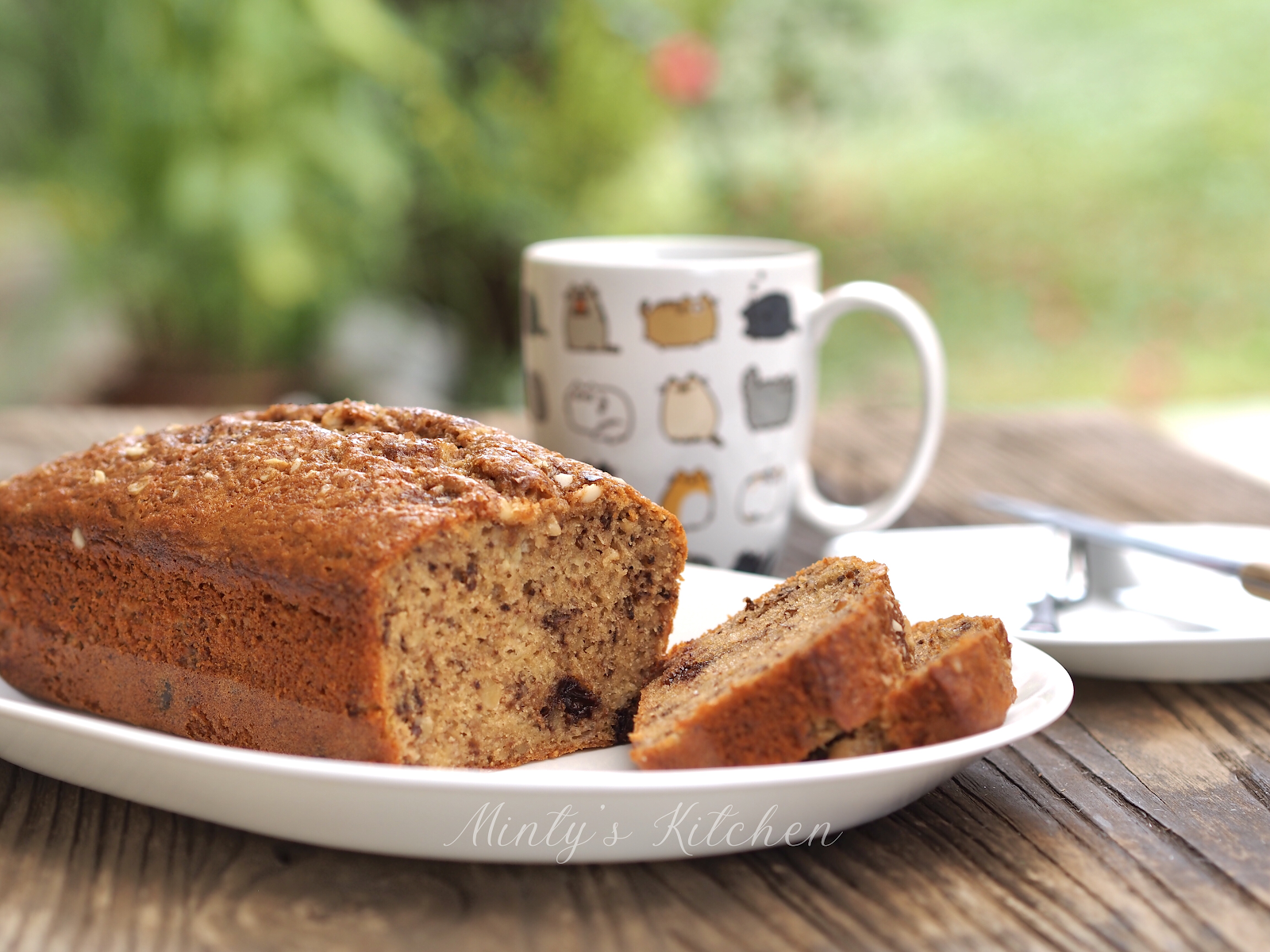 Minty's Kitchen BananaWalnutChoc Chip Cake