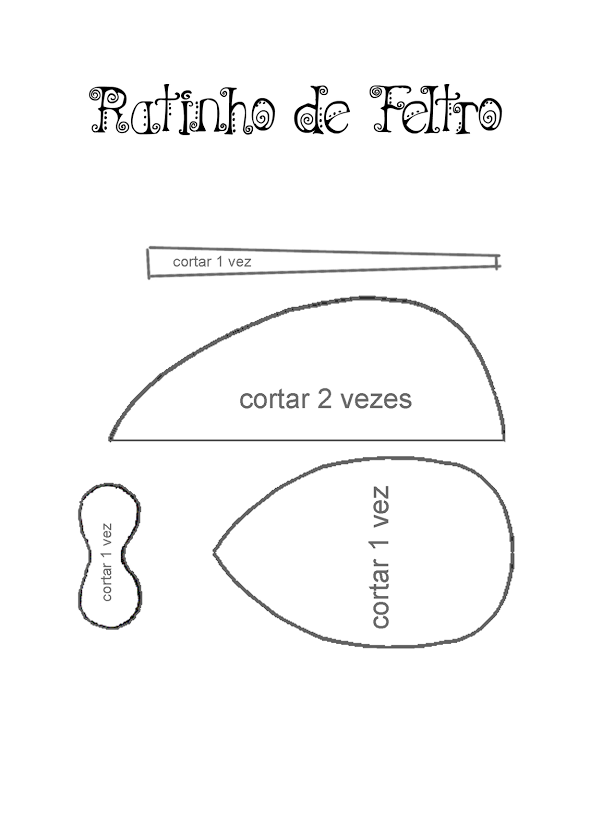 Eu Amo Artesanato: Ratinho de feltro