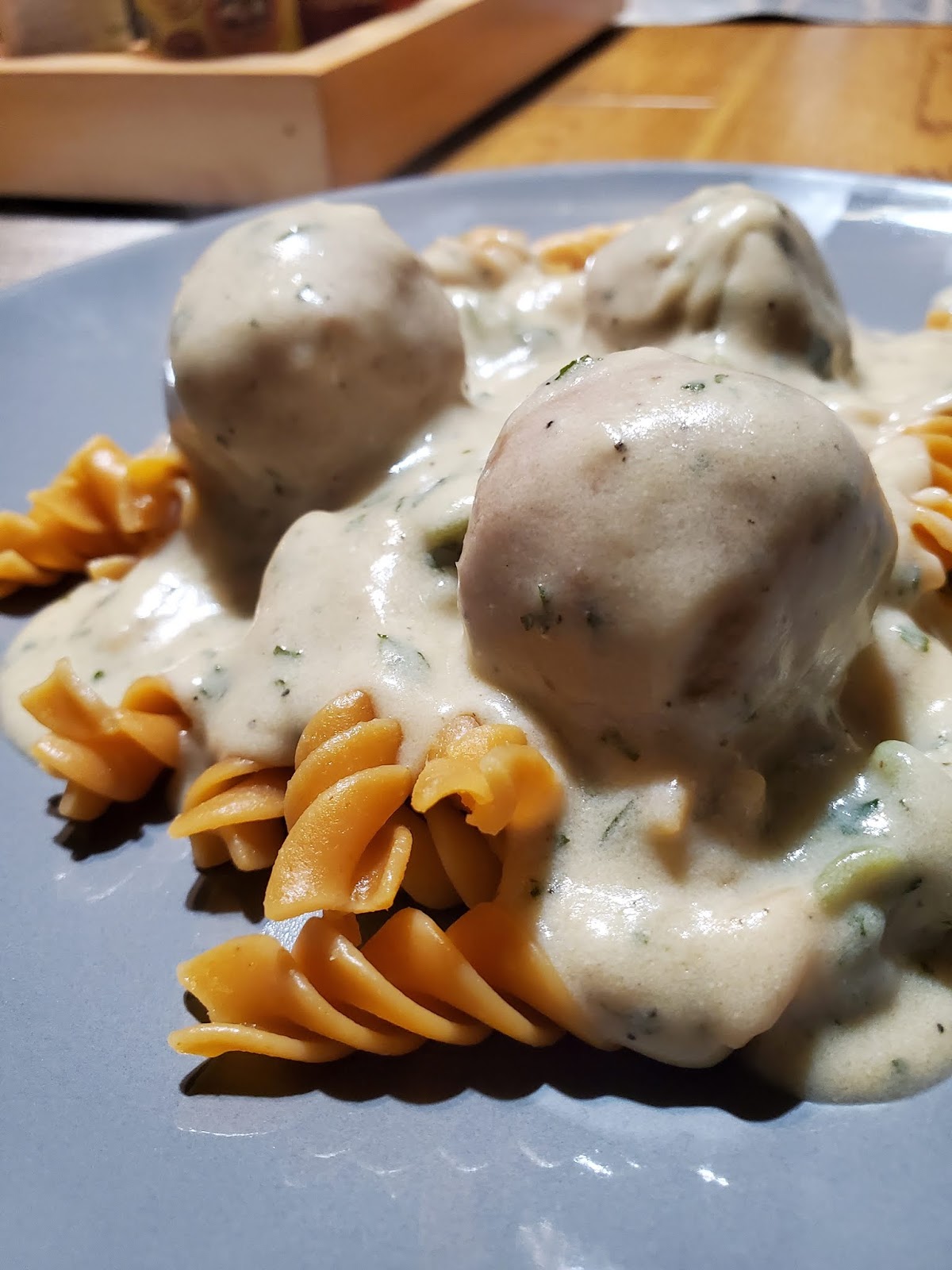 Vegan Swedish Meatballs with "Pure Farmland" Meatballs