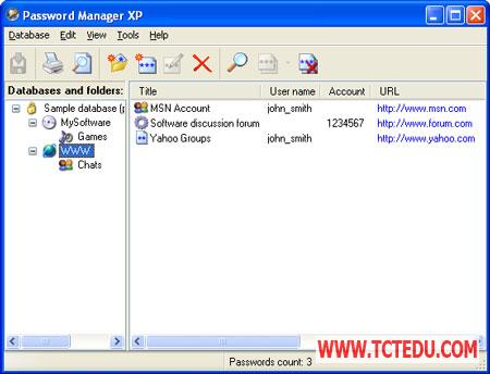 Phần mềm Password Manager XP Professional