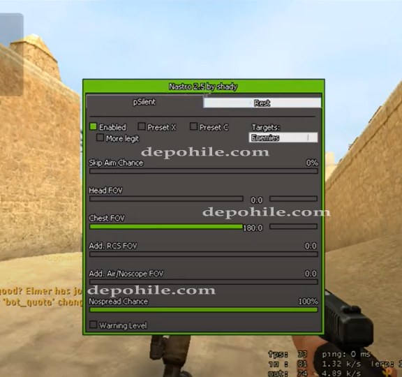 Counter Strike Source 2.5 Nastro Wallhack, Recoil Hilesi 2021