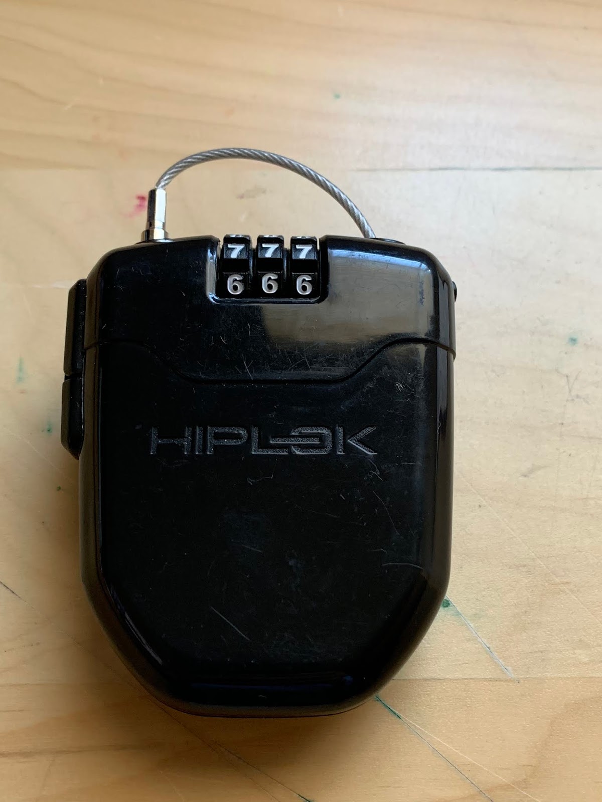 My Orange Brompton Hiplok FLX bike lock for my Brompton