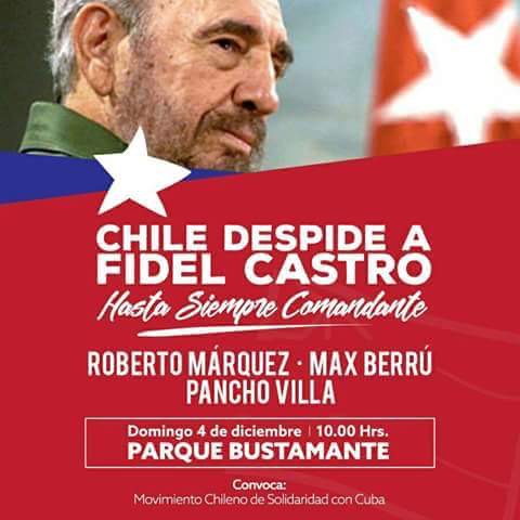 CHILE DESPIDE A FIDEL CASTRO