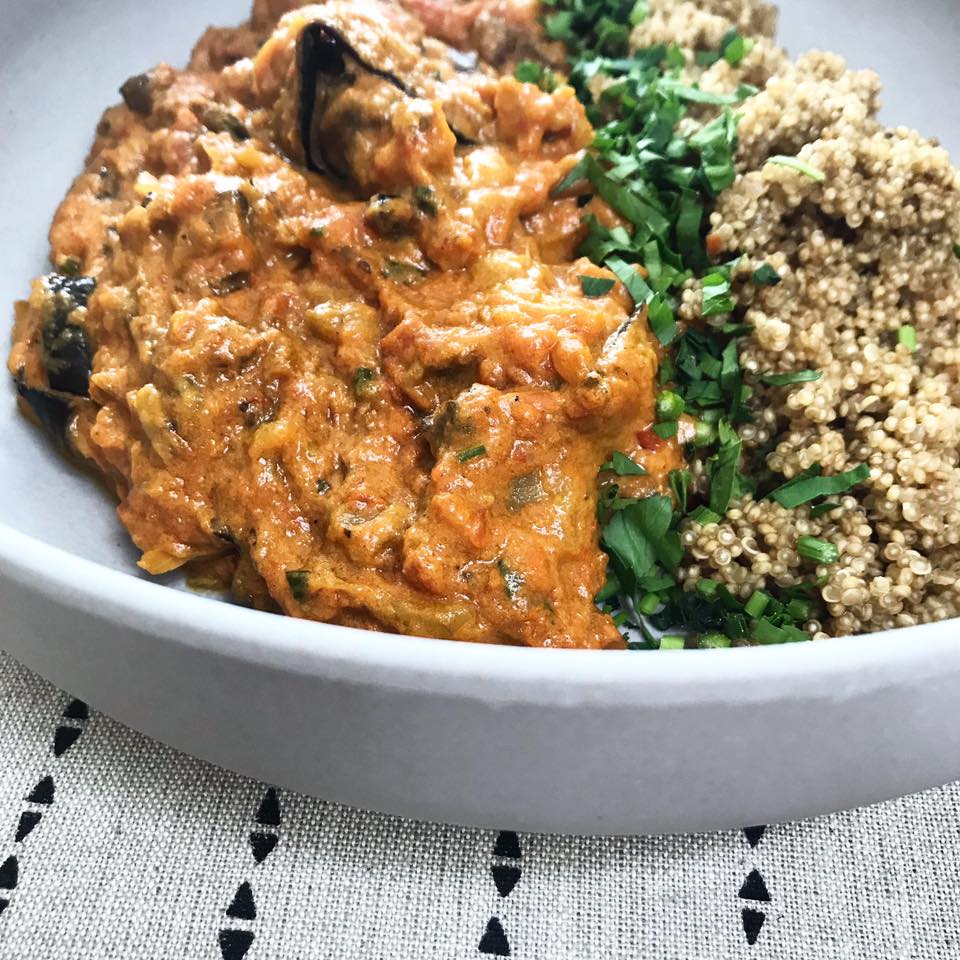Aubergine curry