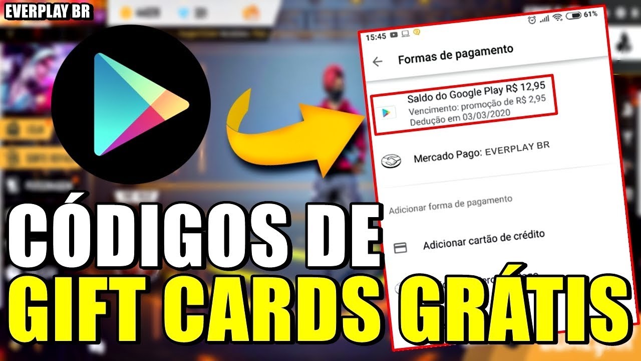 NOVOS CÓDIGOS DE GIFT CARDS GRÁTIS (ATUALIZADOS) 2019